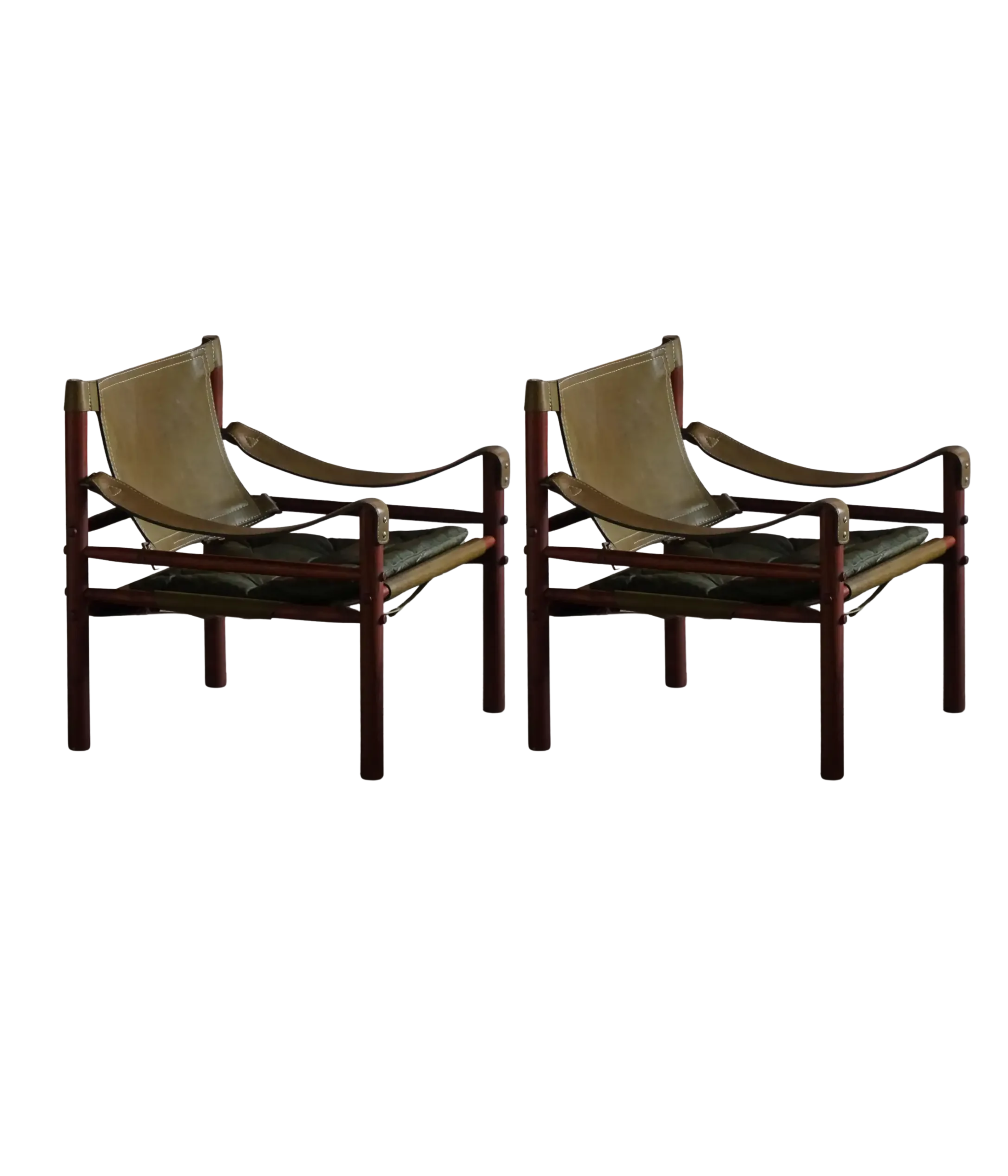 Set_of_2_Arne_Norell_‘Sirocco’_Safari_Chairs_in_Ash_Green_Leather