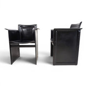 Set_of_2_Solaria_Lounge_Chairs_by_Tito_Agnoli_for_Arrben_in_Black_Saddle_Leather,_Italy_1970s