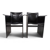 Set_of_2_Solaria_Lounge_Chairs_by_Tito_Agnoli_for_Arrben_in_Black_Saddle_Leather,_Italy_1970s