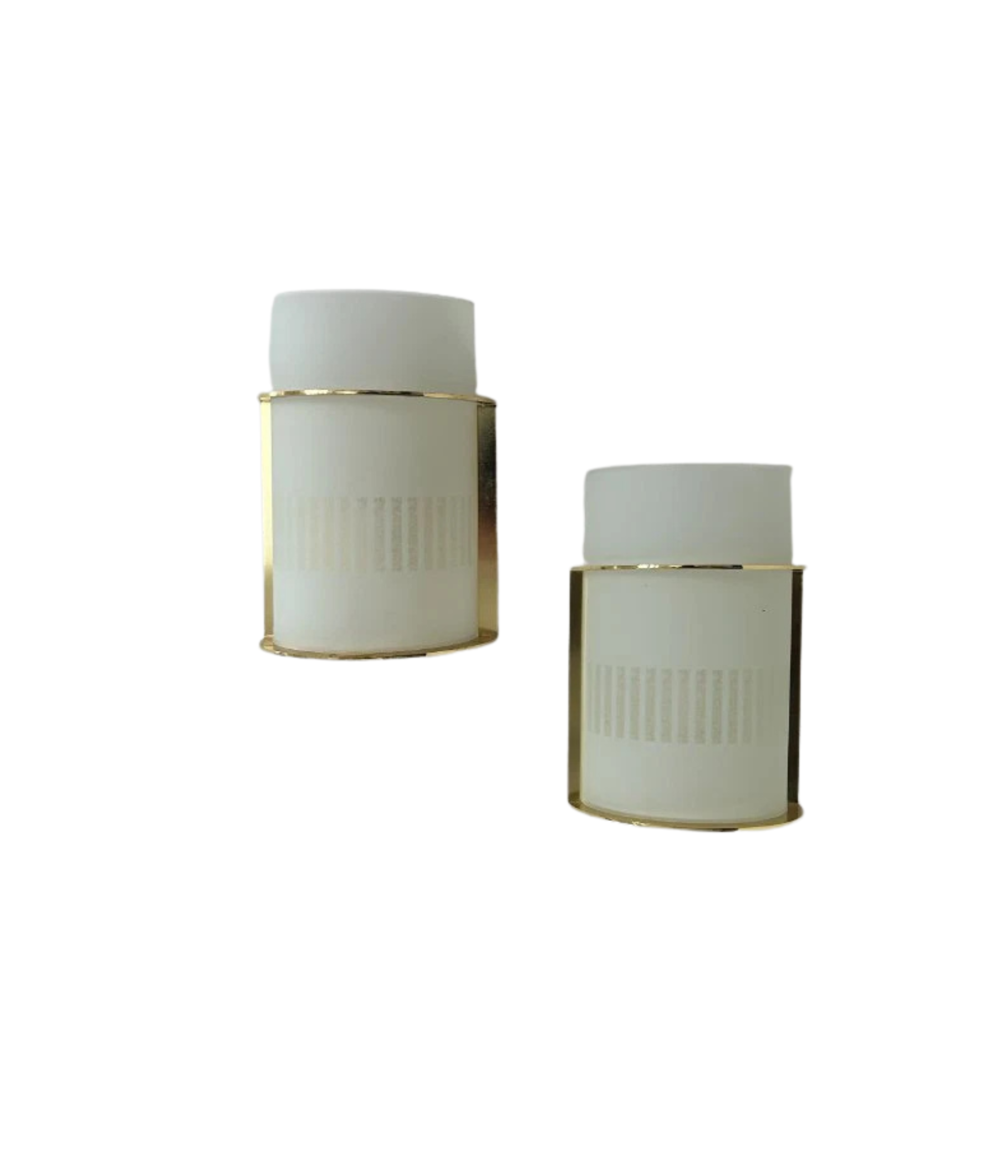 Set_of_2_Brass_and_Frosted_Glass_Wall_Sconces,_Mid_Century_Modern,_France_1970s