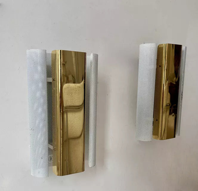 Set_of_2_Brass_and_White_Perforated_Metal_Wall_Sconces_by_Hans-Agne_Jakobsson,_Sweden_1960s–1970s