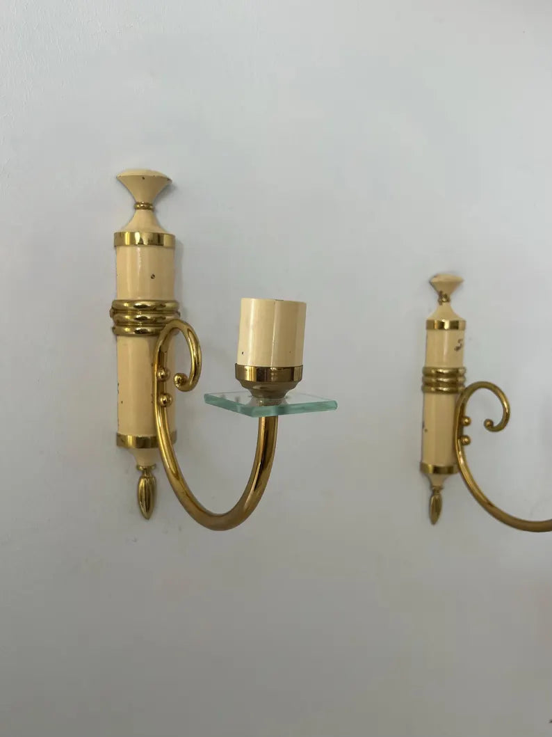 Set_of_2_Brass_Wall_Sconces,_France_1960s–1970s