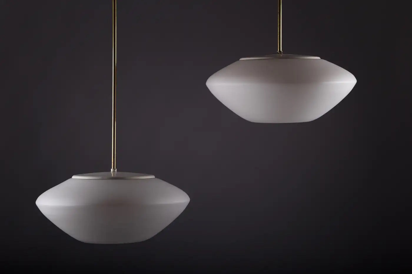 Set_of_2_Ceiling_Lamps_Lisa_Johansson-Pape_Opaline_Glass_ORNO_1950s_Finland