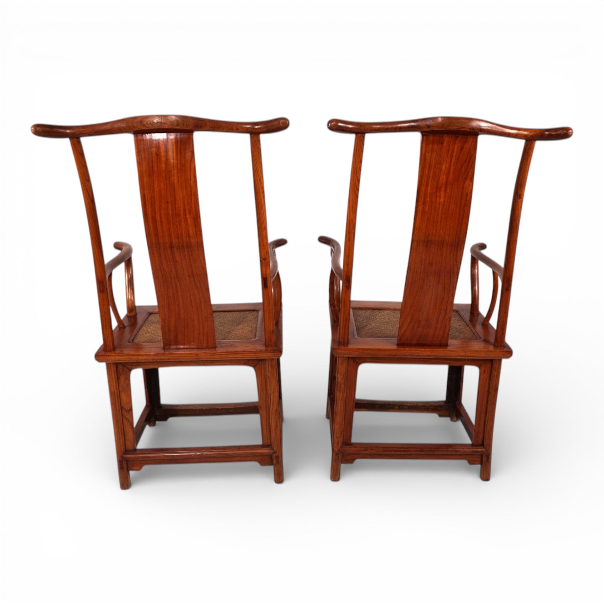 Set_of_2_Ming_Style_Elm_High_Back_Armchairs,_circa_1920,_China