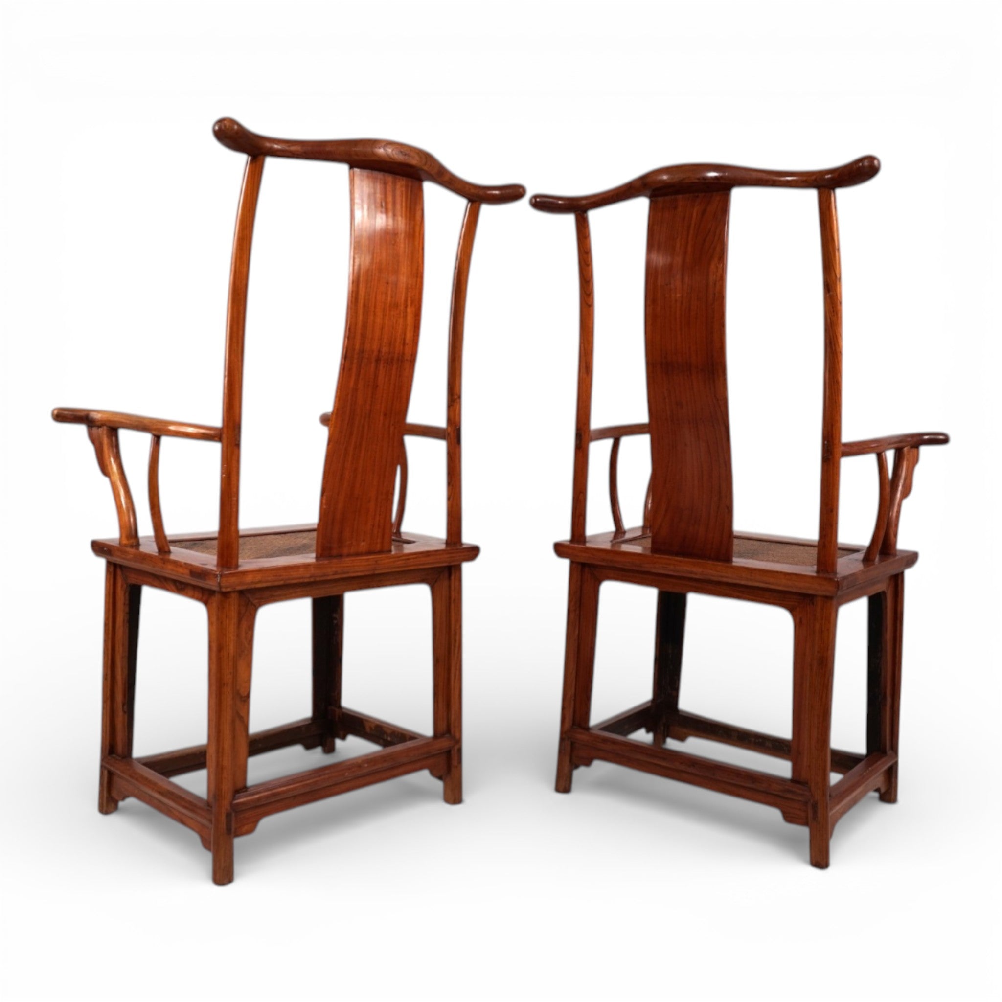 Set_of_2_Ming_Style_Elm_High_Back_Armchairs,_circa_1920,_China