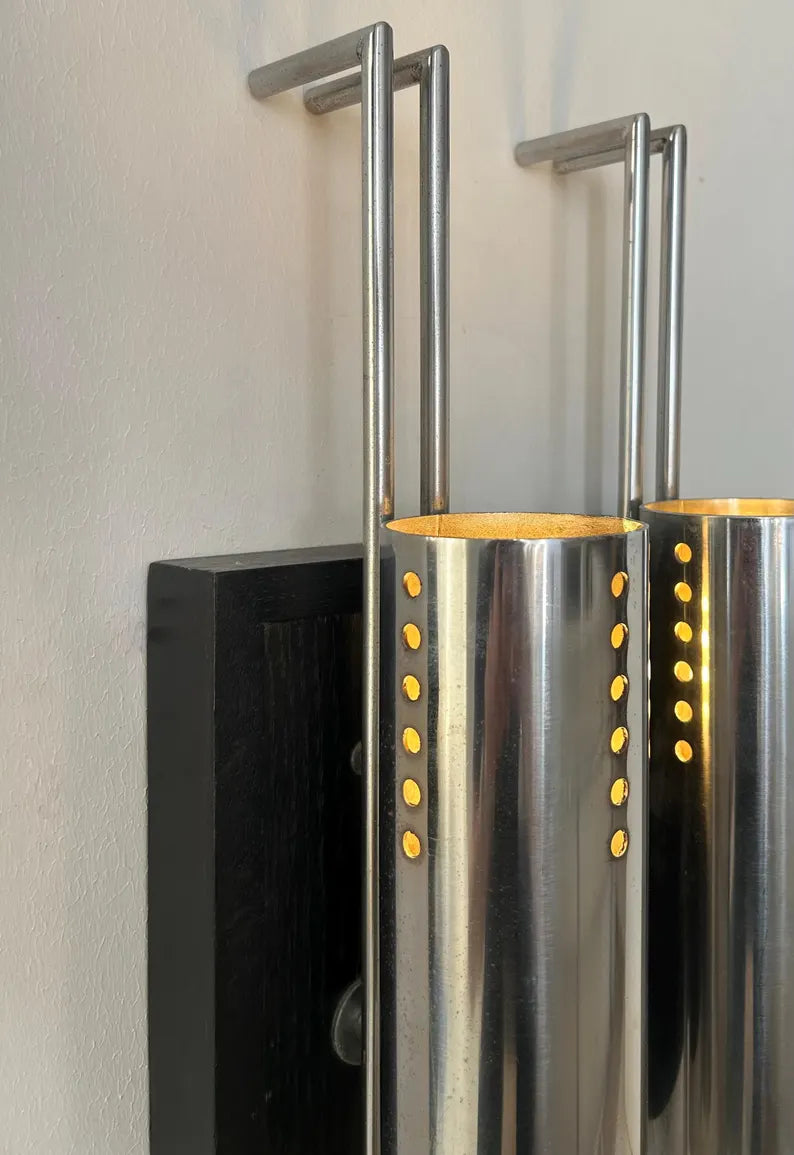 Set_of_2_Chrome_and_Glass_Wall_Sconces,_France_1970s–1980s
