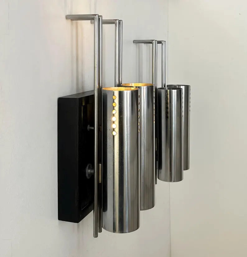 Set_of_2_Chrome_and_Glass_Wall_Sconces,_France_1970s–1980s