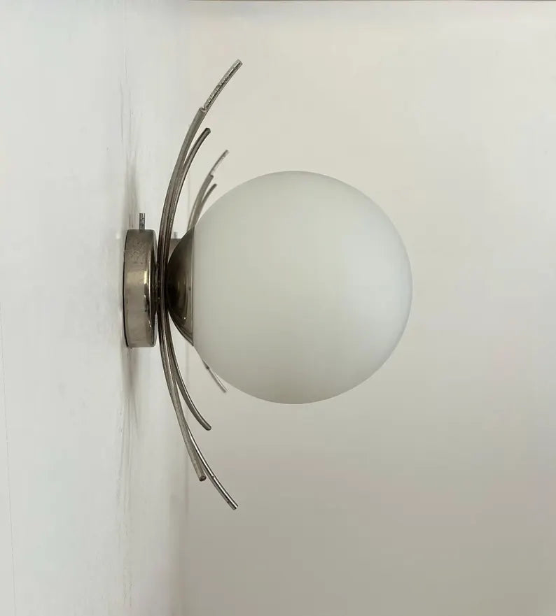 Set_of_2_Chrome_and_Glass_Wall_Sconces,_France_1970s–1980s