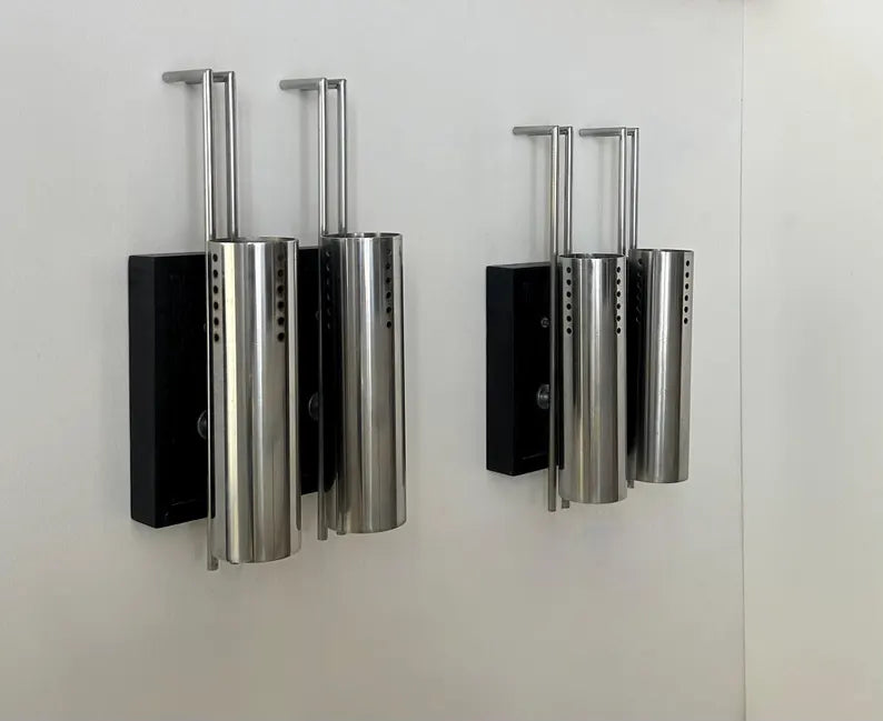 Set_of_2_Chrome_and_Glass_Wall_Sconces,_France_1970s–1980s