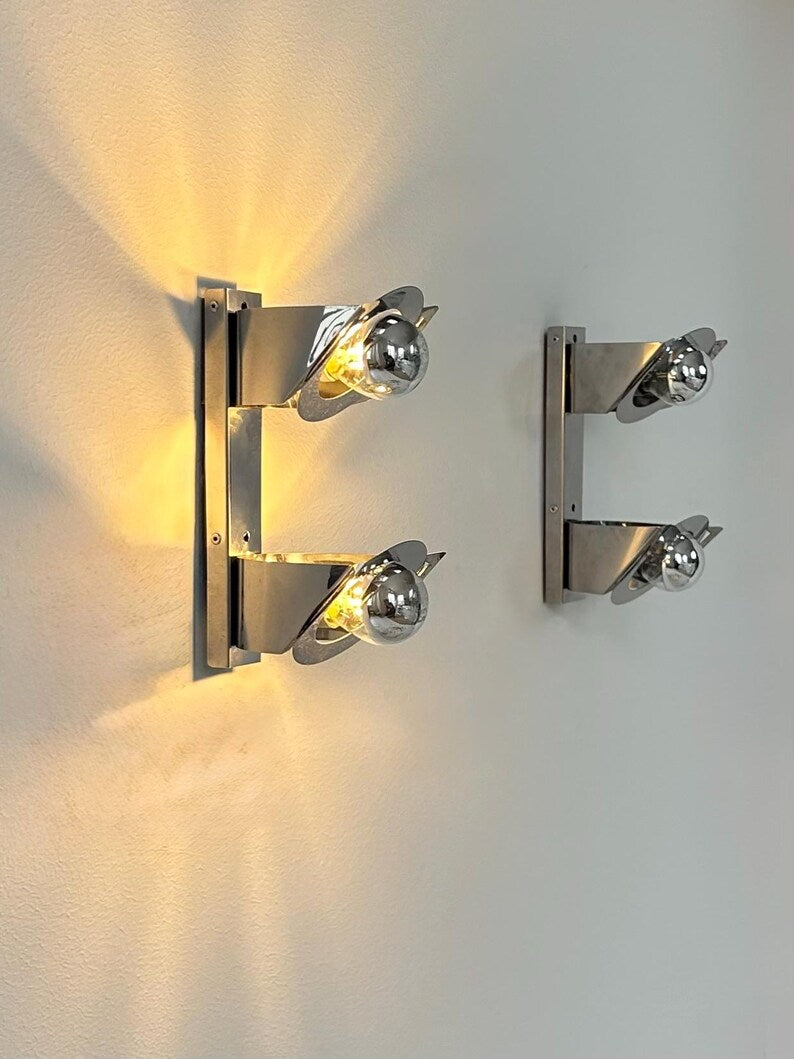 Set_of_2_Chrome_Metal_Wall_Sconces,_Mid_Century_Modern,_1970s