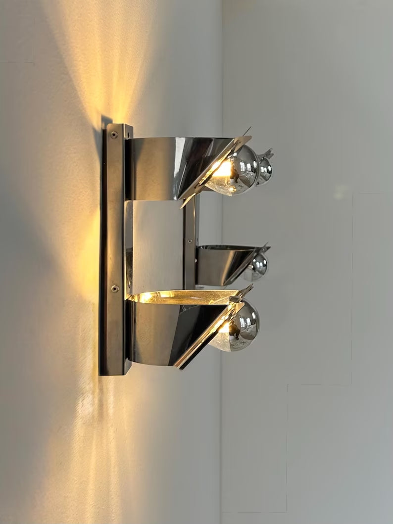 Set_of_2_Chrome_Metal_Wall_Sconces,_Mid_Century_Modern,_1970s