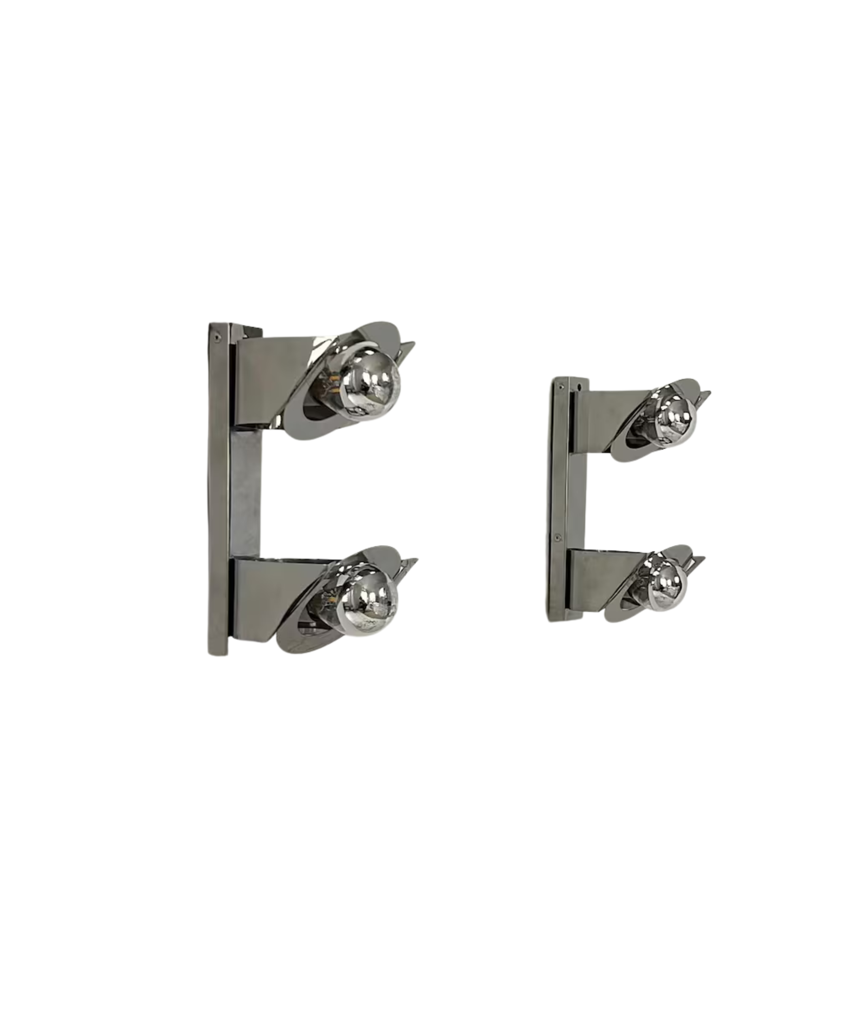 Set_of_2_Chrome_Metal_Wall_Sconces,_Mid_Century_Modern,_1970s