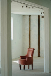 Set_of_2_Danish_Modern_Wingback_Lounge_Armchairs_in_Pink_Velour,_Denmark,_1940s