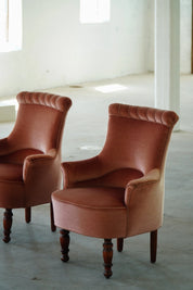 Set_of_2_Danish_Modern_Wingback_Lounge_Armchairs_in_Pink_Velour,_Denmark,_1940s