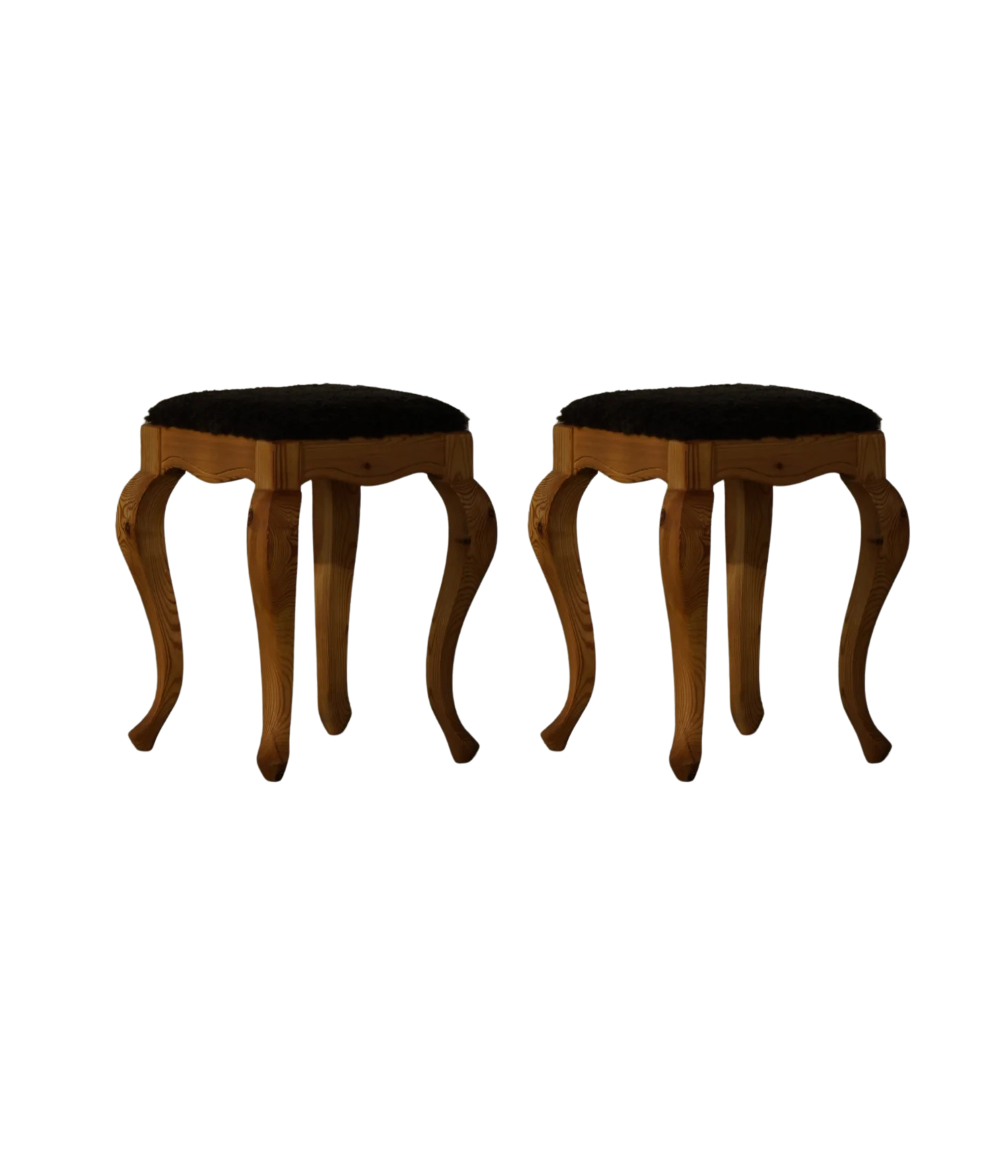 Set_of_2_Danish_Pine_Stools_with_Lambswool_Seats