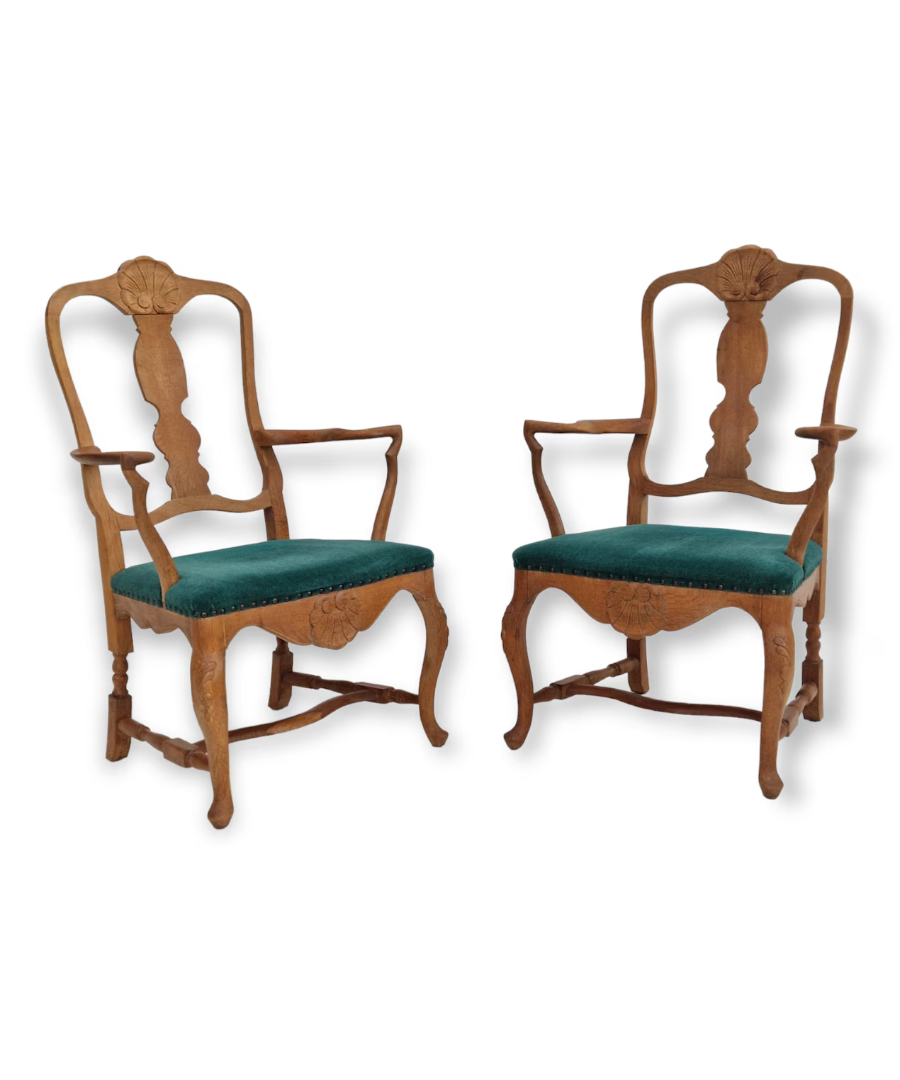 Set_of_2_Dining_Chairs,_Beech_Wood_&_Upholstery,_1960s_Denmark
