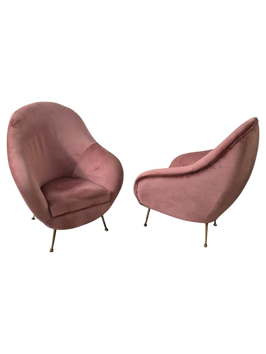 Set_of_2_Italian_Mid_Century_Modern_Easy_Chairs_with_Brass_Legs,_Lounge_Chairs,_1950s