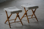 Set_of_2_Folding_Stools_with_Sheepskin_Upholstery,_Scandinavian_Rustic_Design