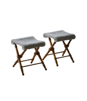 Set_of_2_Folding_Stools_with_Sheepskin_Upholstery,_Scandinavian_Rustic_Design