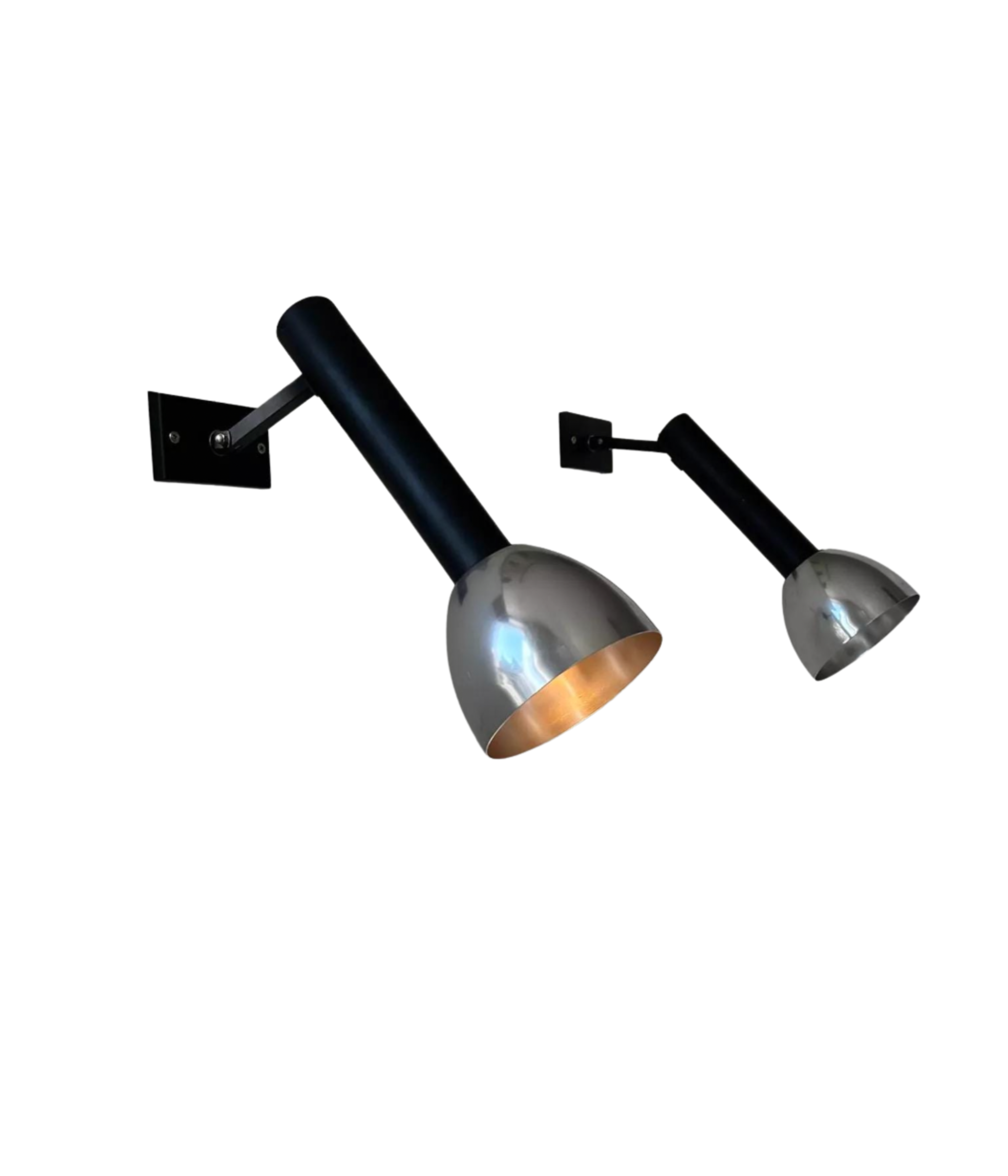 Set_of_2_French_Adjustable_Chrome_and_Matte_Black_Metal_Wall_Sconces,_1960s