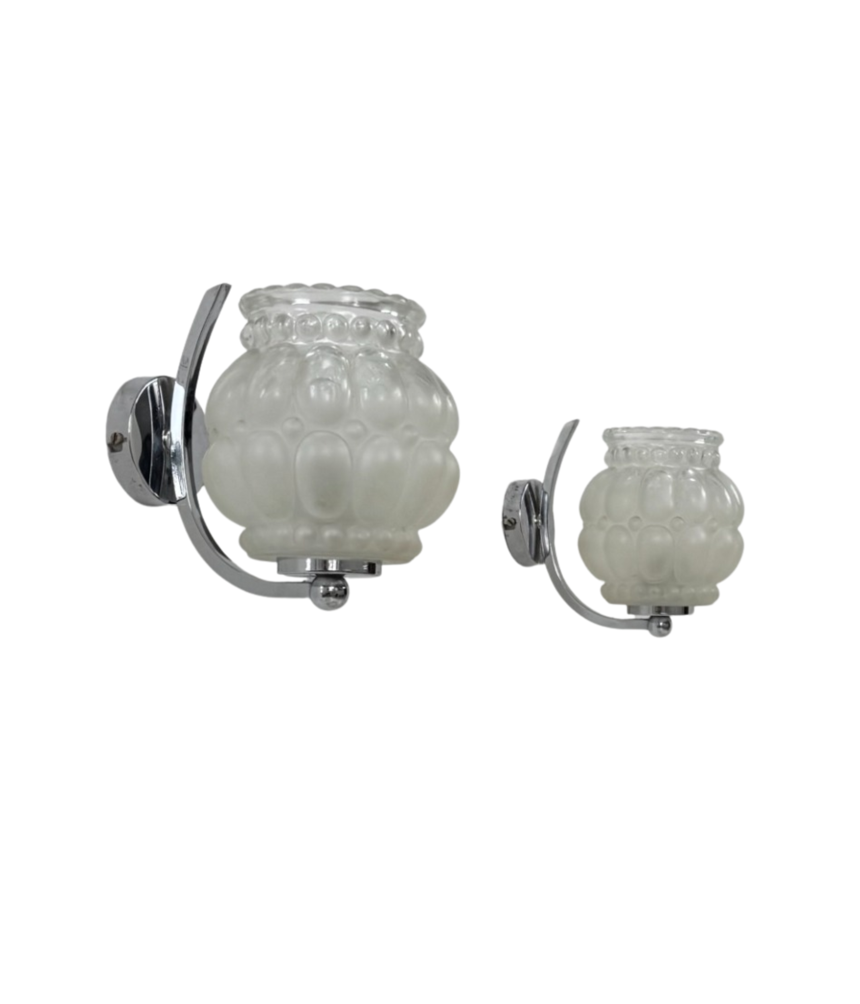 Set_of_2_French_Chrome_and_Bubble_Glass_Wall_Sconces,_1950s
