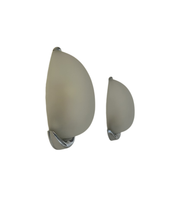 Set_of_2_French_Chrome_and_Sandblasted_Glass_Water_Drop_Wall_Sconces,_1980s