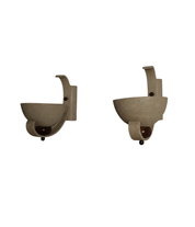 Set_of_2_French_Iron_Wall_Uplights_with_Wooden_Accents,_France,_1950s