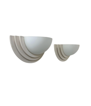 Set_of_2_French_Plaster_and_Sandblasted_Glass_Wall_Sconces,_Soft_Diffused_Wall_Lights,_1970s