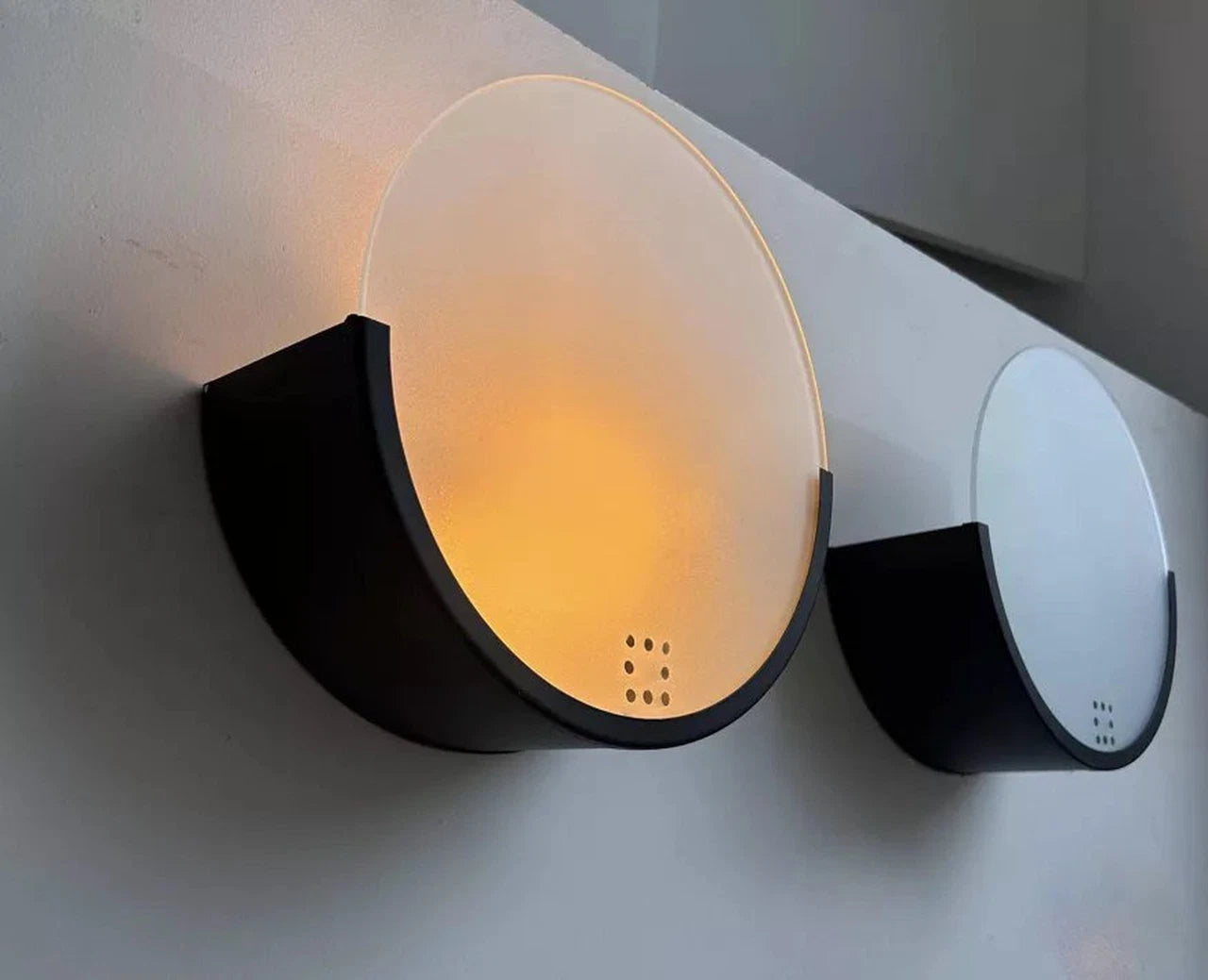 Set_of_2_Geometric_Black_Metal_and_Frosted_Glass_Wall_Sconces_by_Delmas