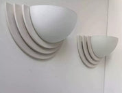 Set_of_2_Geometric_Plaster_and_Frosted_Glass_Wall_Sconces,_Mid_Century_Modern,_France_1970s