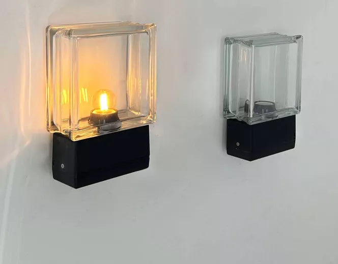 Set_of_2_Glass_Block_and_Black_Metal_Wall_Sconces,_Italy_1980s