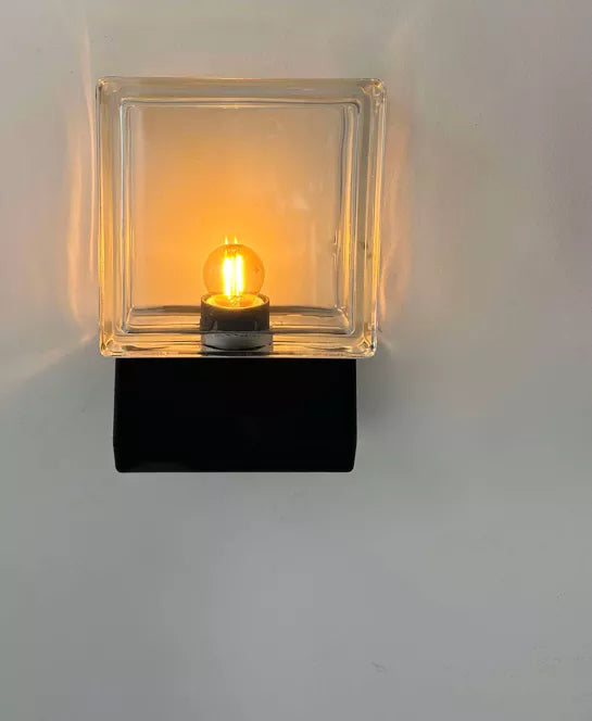Set_of_2_Glass_Block_and_Black_Metal_Wall_Sconces,_Italy_1980s