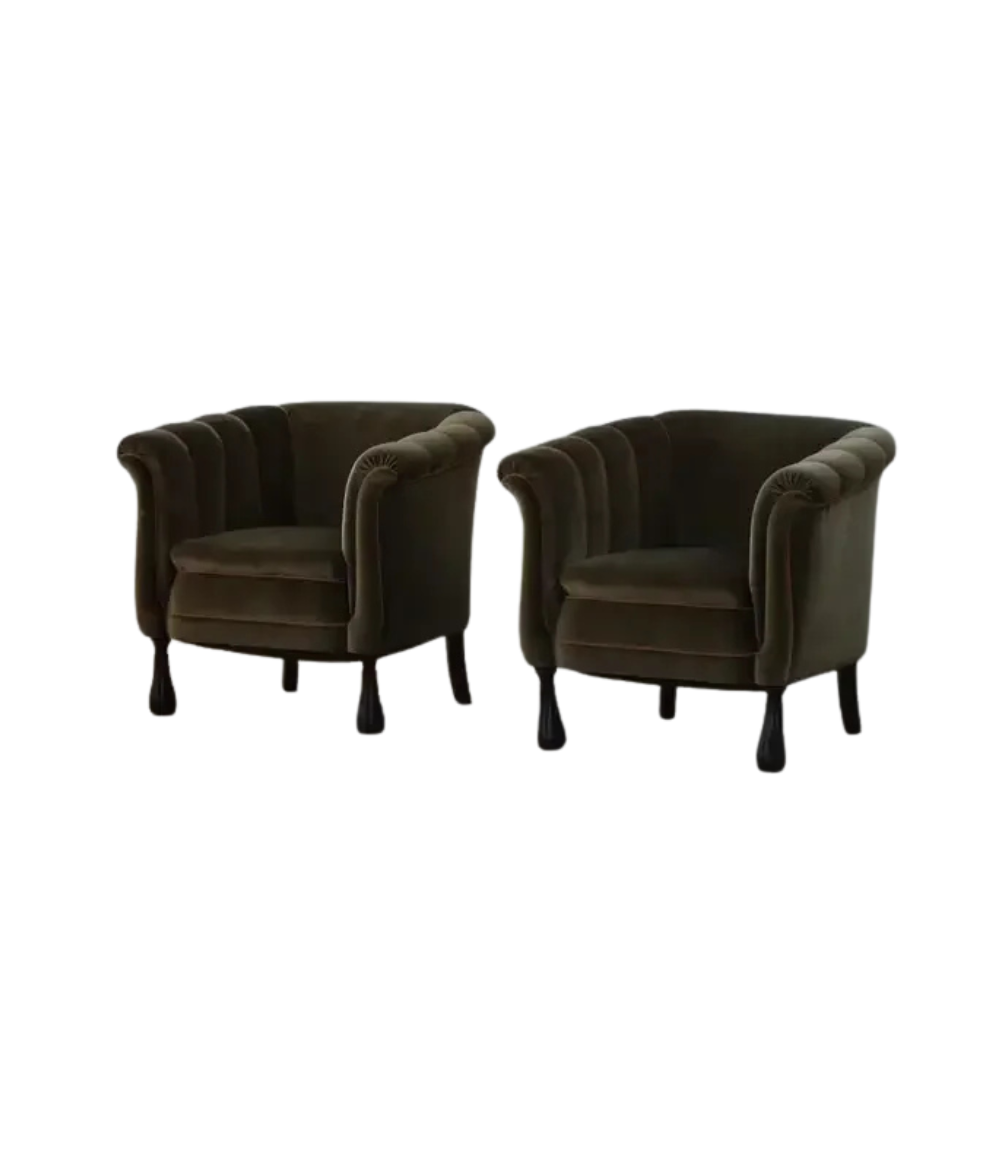 Set_of_2_‘Hell’_Lounge_Chairs_in_Green_Velvet