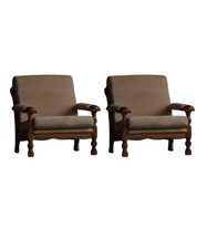 Set_of_2_Henning_Kjærnulf_Armchairs_in_Oak_and_Alcantara,_Danish_Modern_Design