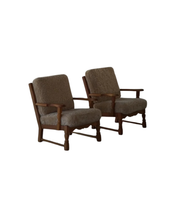 Set_of_2_Henning_Kjærnulf_Danish_Modern_Lounge_Chairs_in_Oak_and_Lambswool,_1960s