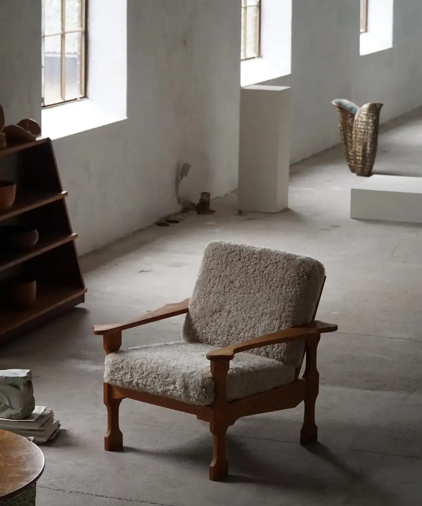 Set_of_2_Henning_Kjærnulf_Lounge_Chairs_in_Lambswool,_Danish_Modern_Design