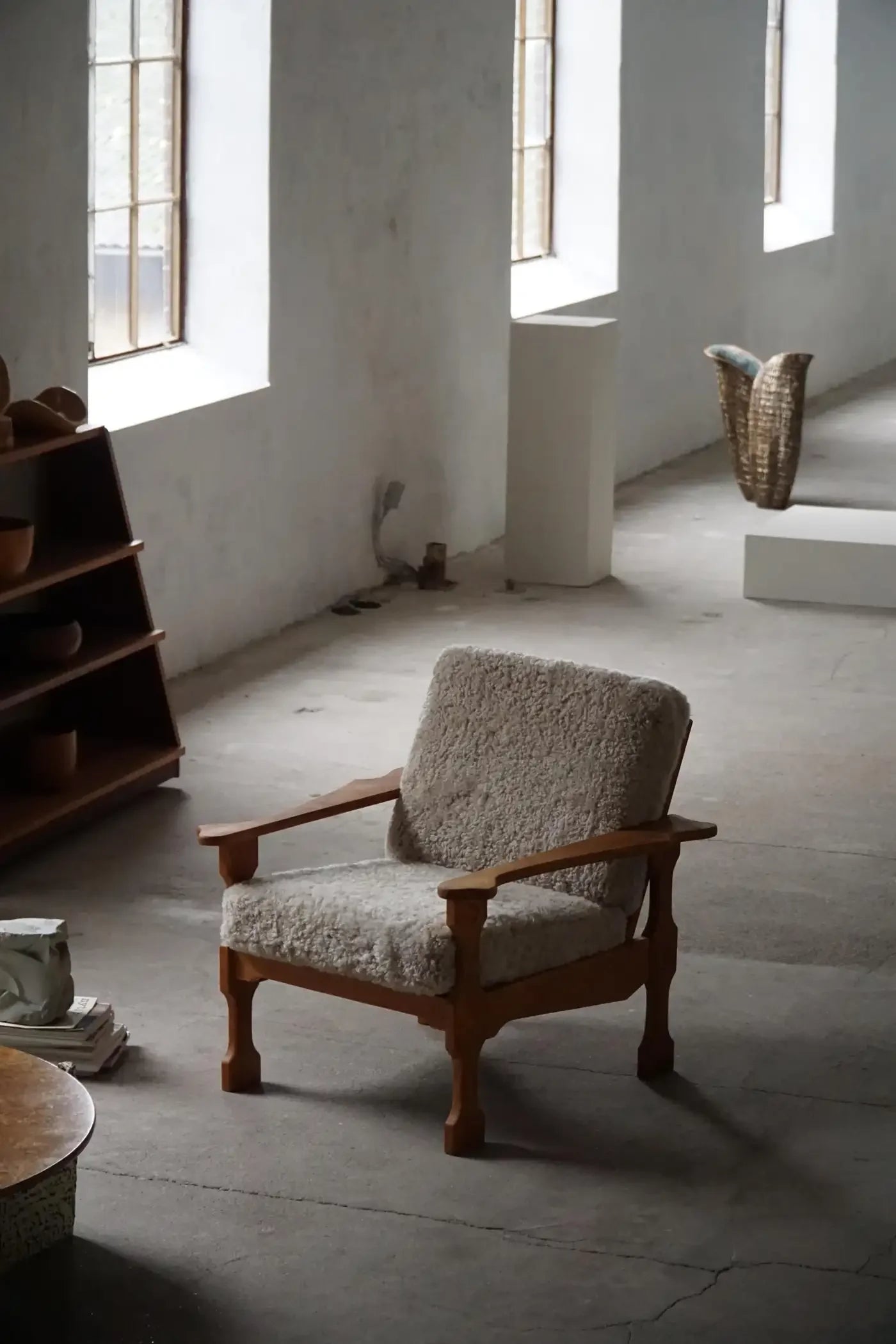 Set_of_2_Henning_Kjærnulf_Lounge_Chairs_in_Lambswool,_Danish_Modern_Design
