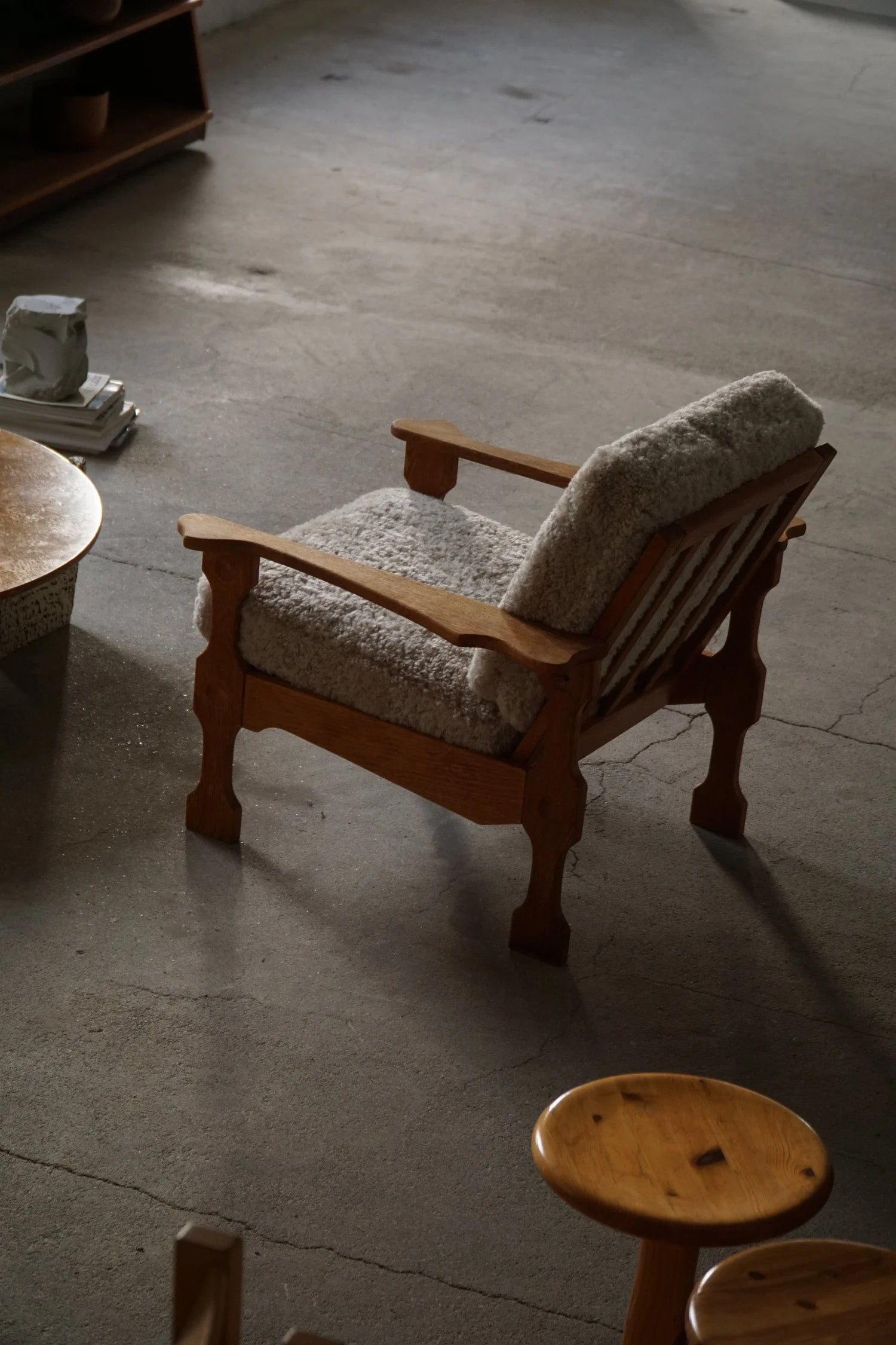 Set_of_2_Henning_Kjærnulf_Lounge_Chairs_in_Lambswool,_Danish_Modern_Design