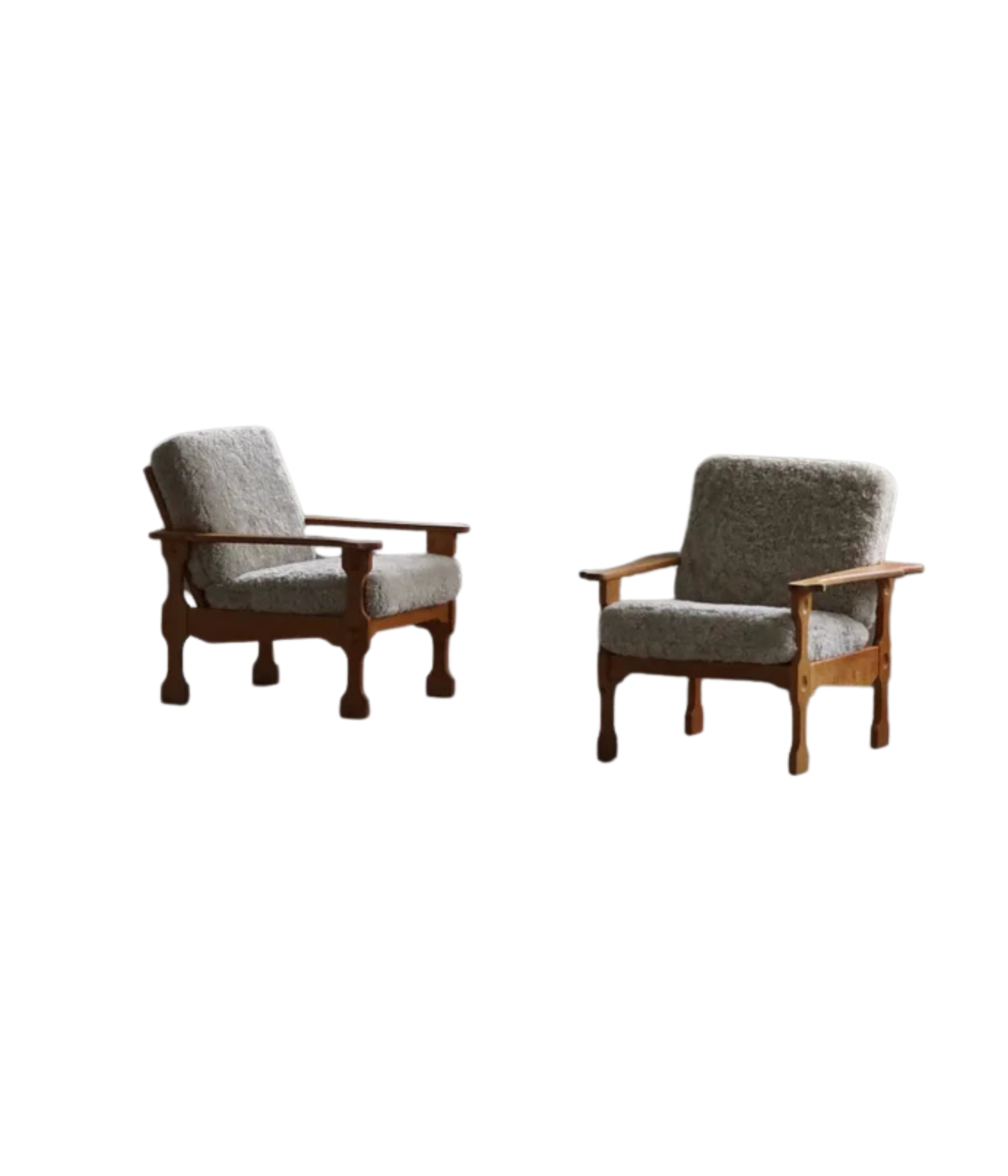 Set_of_2_Henning_Kjærnulf_Lounge_Chairs_in_Lambswool,_Danish_Modern_Design