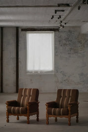 Set_of_2_Henning_Kjærnulf_Lounge_Chairs_in_Oak_and_Wool,_Danish_Modern_Design
