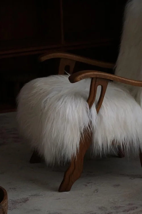 Set_of_2_Henning_Kjærnulf_Oak_Armchairs_with_Icelandic_Sheepskin,_Denmark_1950s