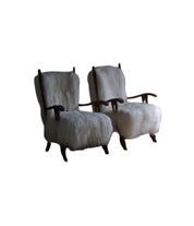 Set_of_2_Henning_Kjærnulf_Oak_Armchairs_with_Icelandic_Sheepskin,_Denmark_1950s