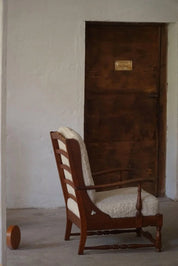 Set_of_2_Highback_Lounge_Chairs_in_Oak_&_Lambswool_in_Danish_Modern,_1950s