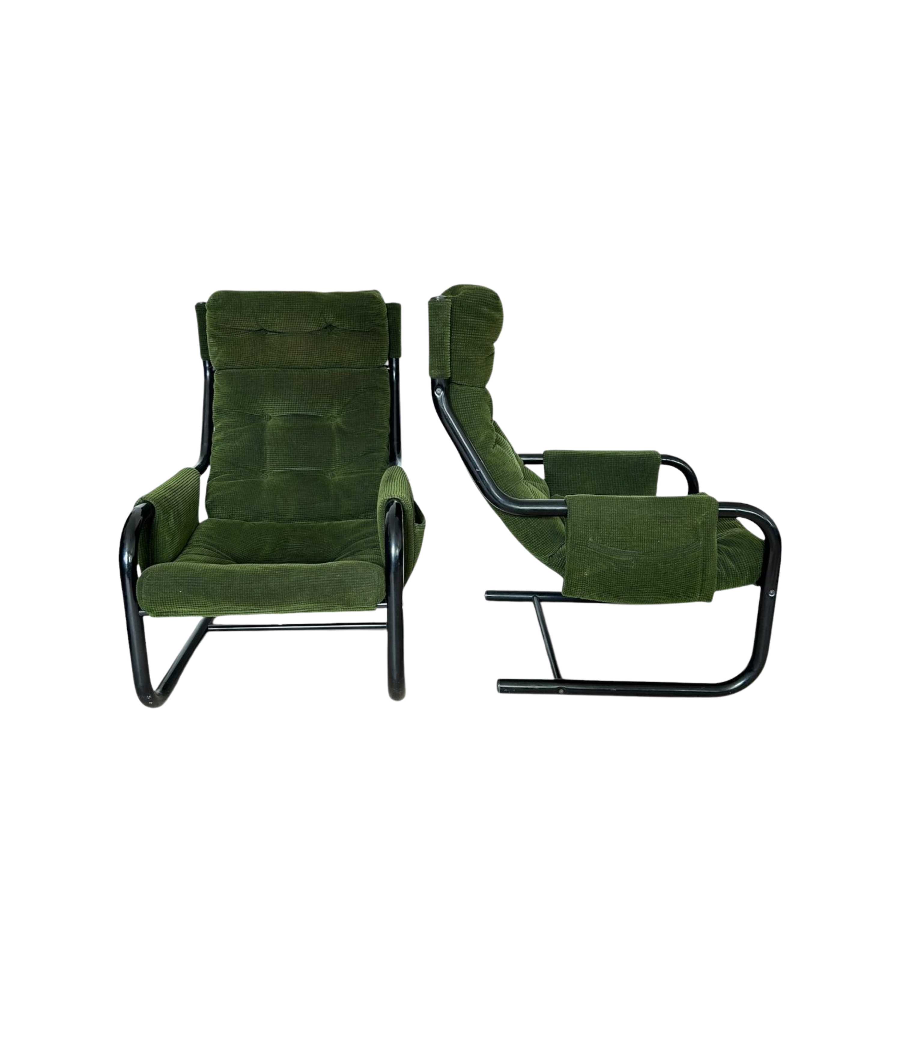 Set_of_2_Holy_armchairs_in_chenille,_production_by_1P_(Uno_Pi)_designed_by_Diego_Mattu,_1970_Italy