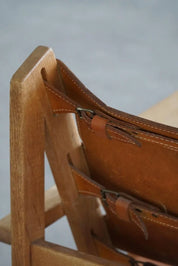 Set_of_2_Hunting_Chairs_in_Oak_&_Leather_by_Kurt_Østervig_in_Danish_Modern,_1960s