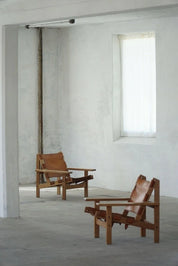 Set_of_2_Hunting_Chairs_in_Oak_&_Leather_by_Kurt_Østervig_in_Danish_Modern,_1960s
