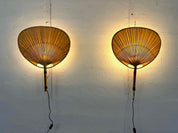 Set_of_2_Ingo_Maurer_Uchiwa_III_Wall_Lamps_for_M_Design,_1973