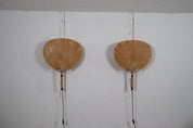 Set_of_2_Ingo_Maurer_Uchiwa_III_Wall_Lamps_for_M_Design,_1973