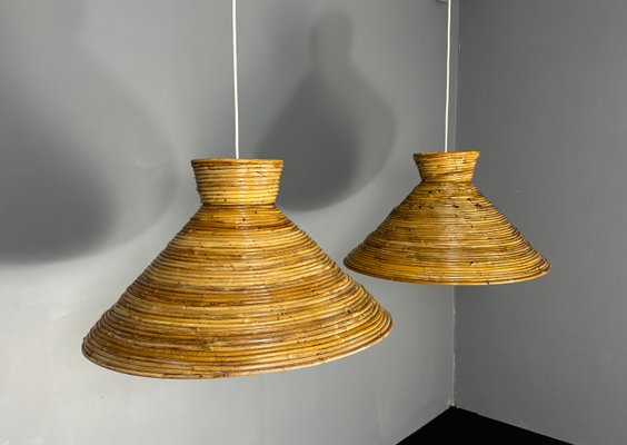 Set_of_2_Large_Mid-Century_Rattan_Pencil_Pendants,_1970s