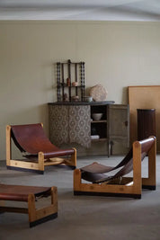 Set_of_2_Lounge_Chairs_and_Ottmans_in_Leather_&_Elm_by_Francesco_Lucianetti,_Italian_Modern,_1960s